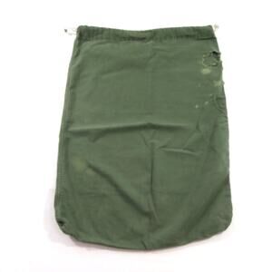 Army Military Cotton Green Laundry Bag 32 X 23 Drawstring 1960s
